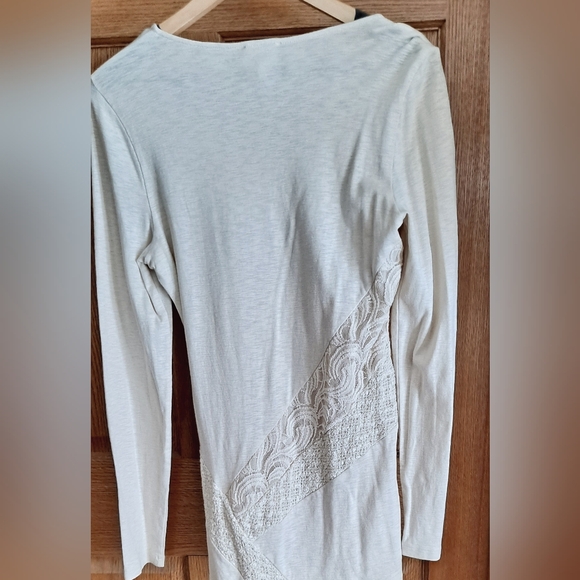 Anthropologie Deletta Creamy Lace Detail Top - Picture 5 of 6